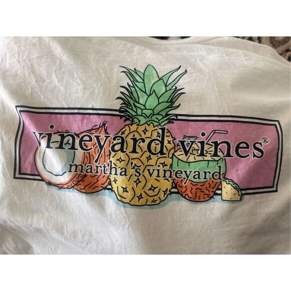 Vineyard Vines Martha’s Vineyard Men’s XL Pina Colada Pineapple Coconut White Lo - Picture 3 of 8